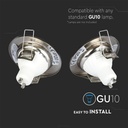 Aro redondo LED V-TAC - Empotrable - GU10 - IP20 - Níquel satinado  - Pack de 2-extra-7.webp