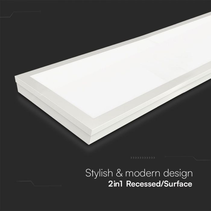 Paneles LED V-TAC - 120 x 30 - Samsung - 110lm/w - IP20 - Blanco - 40W - 4400 Lumens - 4000K-extra-6.webp