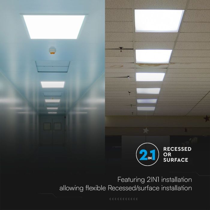 Paneles LED V-TAC - 60 x 60 - 120lm/w - IP20 - Blanco - 36W - 4320 Lúmenes - 6500K-extra-6.webp