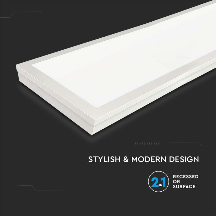 Paneles LED V-TAC - 120 x 30 Paneles - 110lm/w - IP20 - 40W- 4400 Lumens - 6500K  - Pack de 6-extra-7.webp