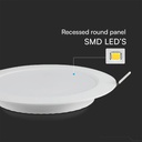V-TAC LED Mini Panel - Samsung - Retroiluminado Empotrado - IP20 - Blanco - 24W- 2500 Lúmenes - 3000K-extra-4.webp