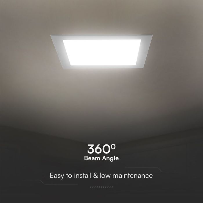 V-TAC LED Mini Panel - Samsung - Retroiluminado Empotrado - IP20 - Blanco - 3W - 330 Lumens - 3000K-extra-5.webp