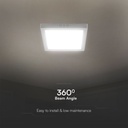 Mini panel LED V-TAC - Samsung - Superficie retroiluminada - IP20 - Blanco - 12W - 1200 Lúmenes - 3000K-extra-5.webp