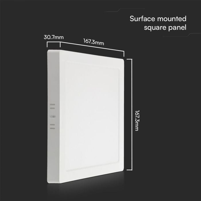 Mini panel LED V-TAC - Samsung - Superficie retroiluminada - IP20 - Blanco - 12W - 1200 Lúmenes - 6500K-extra-3.webp