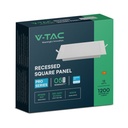 V-TAC LED Cuadrado Mini Panel - Samsung - Retroiluminado Empotrado - IP20 - Blanco - 12W - 1200 Lúmenes - 3000K-extra-6.webp