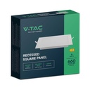 V-TAC LED Mini Panel - Retroiluminado Empotrado - IP20 - Cuerpo Blanco - 6W- 660 Lumens - 3000K-extra-6.webp