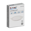 Mini panel LED redondo V-TAC - Serie Premium - IP20 - Blanco - 6W - 490 Lúmenes - 4000K-extra-3.webp