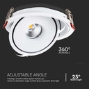 V-TAC LED Foco Ajustable - IP20 - 28W- 2500 Lumens - 3IN1-extra-6.webp