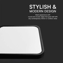 V-TAC LED Plafón cuadrado - IP44 - Negro - 48W- 5160 Lumens - 6500K-extra-4.webp