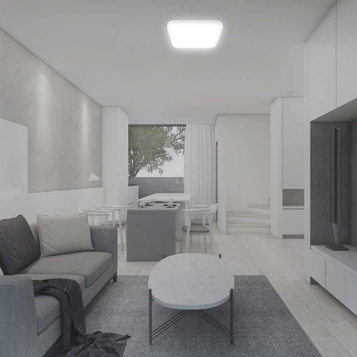 V-TAC LED Plafón cuadrado - Samsung - IP44 - Blanco - 24W- 2500 Lumens - 4000K-extra-2.webp