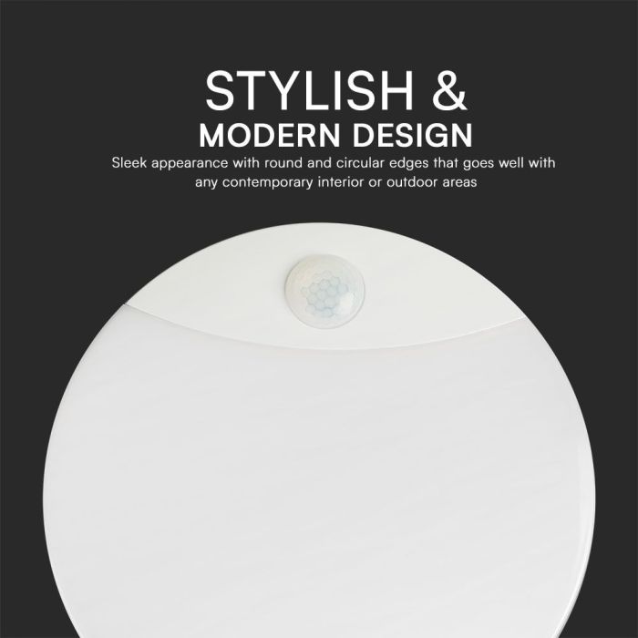 Aplique LED V-TAC - Sensor PIR - Samsung - IP44 - Blanco - 15W- 1300 Lumens - 3IN1-extra-3.webp