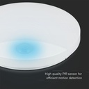 Aplique LED V-TAC - Sensor PIR - Samsung - IP44 - Blanco - 15W- 1300 Lumens - 3IN1-extra-6.webp