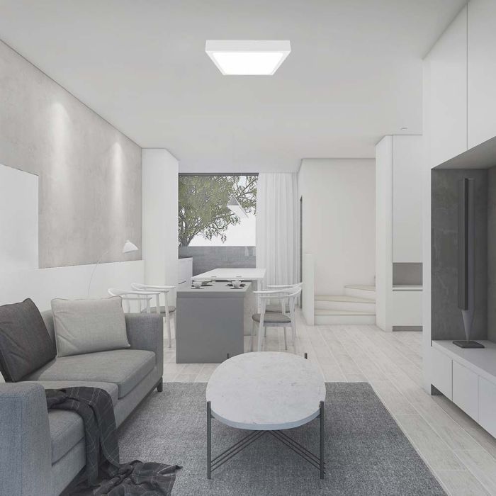 V-TAC LED Plafón cuadrado - IP44 - Blanco - 30W - 3000 Lumens - 6500K-extra-1.webp