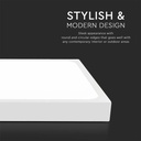 V-TAC LED Plafón cuadrado - IP44 - Blanco - 30W - 3000 Lumens - 6500K-extra-5.webp