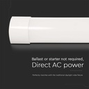 Regleta Prismática LED V-TAC - Samsung - 120lm/w - IP20 - Blanca - 40W - 4800 Lúmenes - 6500K - 120CM-extra-5.webp