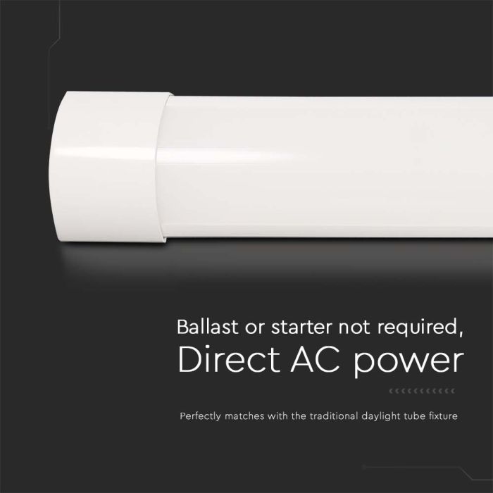 Regleta Prismática LED - 110lm/w - IP20 - Blanca - 40W - 4300 Lumens - 3000K - 116.6CM-extra-5.webp