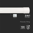 V-TAC Prismatic LED Pantalla estanca - 120lm/w - IP20 - Blanco - 50W- 6000 Lumens - 3IN1 - 150CM-extra-5.webp