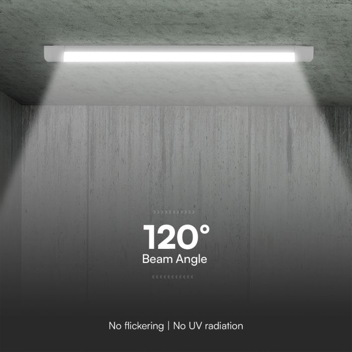 V-TAC Prismatic LED Pantalla estanca - 120lm/w - IP20 - Blanco - 50W- 6000 Lumens - 3IN1 - 150CM-extra-6.webp