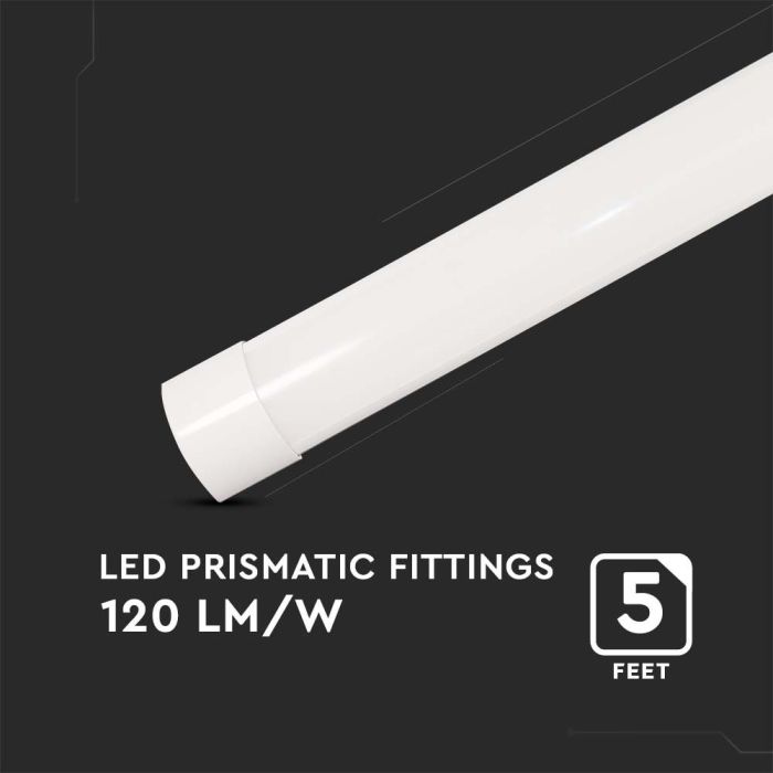 Regleta Prismática LED - 120lm/w - IP20 - Blanca - 50W - 6000 Lúmenes - 6500K - 150CM-extra-4.webp