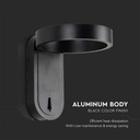 Aplique LED Giratorio V-TAC - IP20 - Cuerpo Blanco - 5W- 600 Lumens - 3000K + 4000K-extra-6.webp