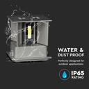 V-TAC Aplique LED Cuadrado - Bridgelux - IP65 Estanco - Gris - 5W - 700 Lumens - 3000K - Pack de 2-extra-5.webp