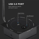 V-TAC LED Lámpara de pared- Side Light - IP20 - Negro - 3W - 150 Lumens - 3000K-extra-6.webp