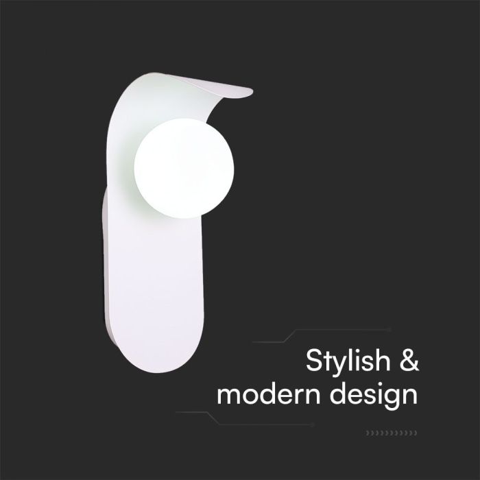 Aplique de diseño V-TAC - Aplique G9 - IP20 - Blanco-extra-3.webp