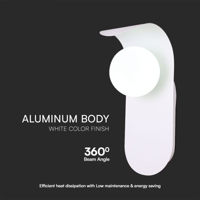 Aplique de diseño V-TAC - Aplique G9 - IP20 - Blanco-extra-4.webp