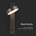 Aplique LED Giratorio V-TAC - IP20 - Negro - 8W- 900 Lumens - 3000K-extra-6.webp