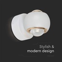 Aplique LED Redondo V-TAC - IP20 - Cuerpo Blanco - 10W - 950 Lumens - 3000K-extra-4.webp