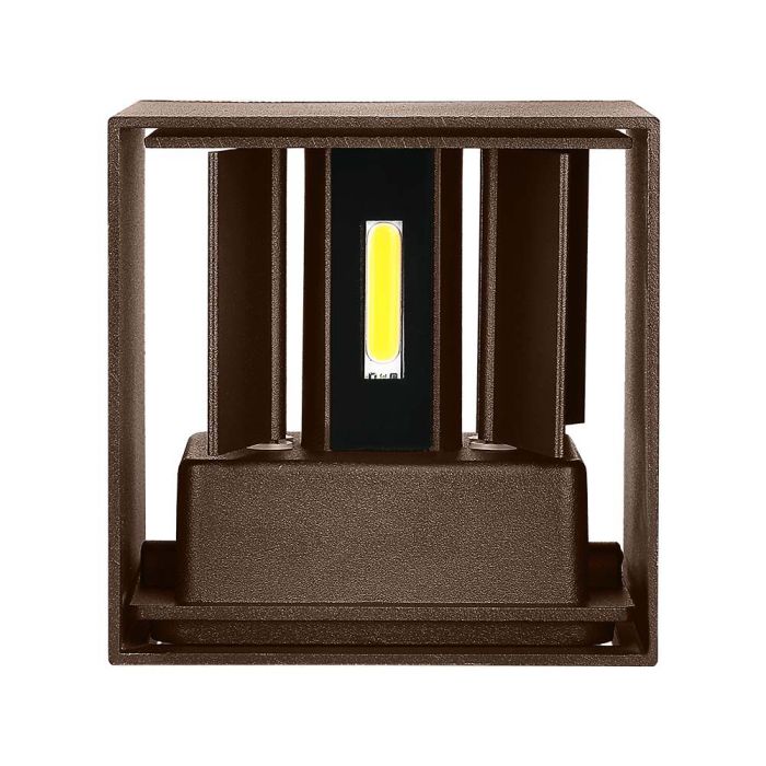 V-TAC LED Aplique Cuadrado - Bridgelux - IP65 Estanco - Corten - 11W - 1360 Lumens - 3000K-extra-3.webp
