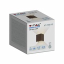 V-TAC LED Aplique Cuadrado - Bridgelux - IP65 Estanco - Corten - 11W - 1360 Lumens - 3000K-extra-5.webp