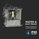 V-TAC LED Aplique Cuadrado - Bridgelux - IP65 Estanco - Gris - 11W - 1360 Lumens - 4000K-extra-7.webp