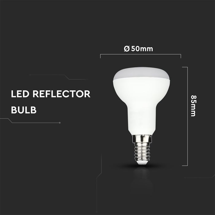 Bombilla Reflectora LED V-TAC - IP20 - Blanca - 4.8W - 470 Lumens - 4000K-extra-3.webp