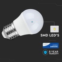 Bombilla LED V-TAC - Samsung - Golf - Soporte E27 - IP20 - Blanca - 4.5W - 470 Lumens - 4000K-extra-4.webp