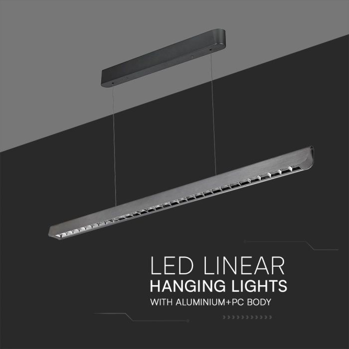 V-TAC LED Luz Lineal - Samsung - IP20 - Gris Mate - 36W- 2880 Lumens - 3IN1-extra-6.webp