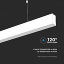 V-TAC Luminaria lineal LED colgante - Samsung - IP20 - Blanco - 40W - 3270 Lumens - 6400K-extra-8.webp