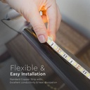 Tira de luz LED V-TAC - IP65 Impermeable - 3000K - Precio/1m (5m Rollo)-extra-6.webp