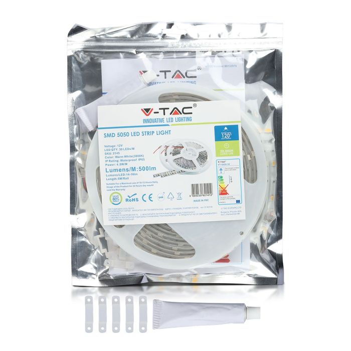 V-TAC Tira de Luz LED - 5050 30 - IP65 - 6000K - Paquete de 5-extra-11.webp