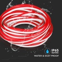 V-TAC Tira de Luz LED - Neon Flex - IP65 Impermeable - Código de Color: Rojo - 8W- 320 Lumens - Precio/1m (Rollo 10m)-extra-6.webp