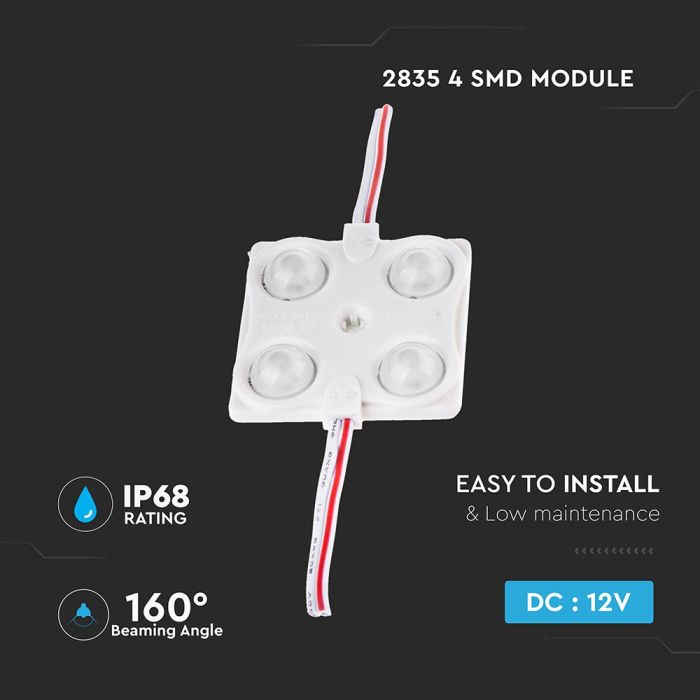 Tiras de Luz LED V-TAC - Módulos - IP68 Impermeable - Código de Color: Rojo - 1.44W- 120 - 135 Lumens-extra-4.webp