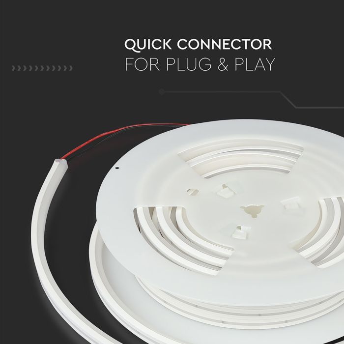 V-TAC Tira de Luz LED - Backlite Neon Flex - IP65 Impermeable - 4000K - Precio/1m (Rollo 10m)-extra-7.webp