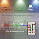 Bombilla LED V-TAC GLS - RF -  Soporte E27 - IP20 - Blanca - 8.5W - 806 Lumens - RGB + 4000K-extra-5.webp