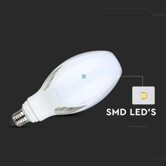 Bombilla LED V-TAC - Samsung - Oliva - Soporte E27 - IP20 - Blanca - 36W - 3960 Lúmenes - 6500K-extra-4.webp