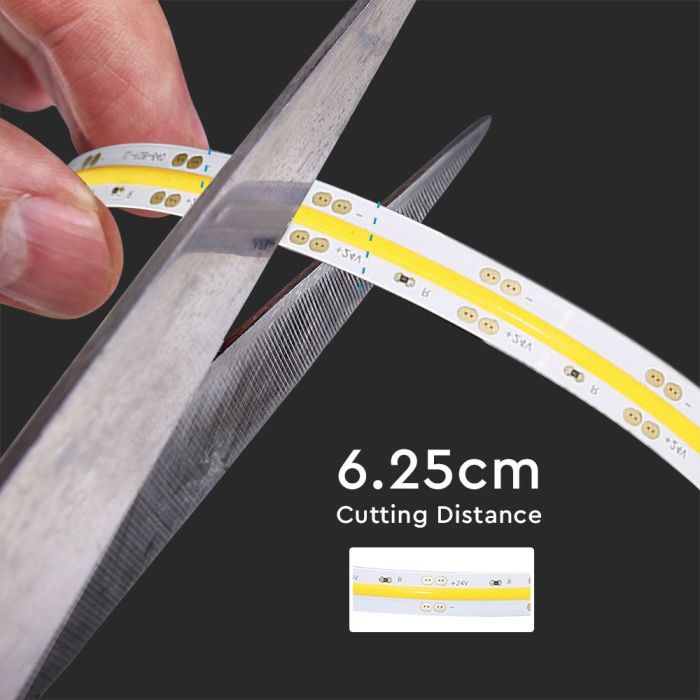 V-TAC LED COB Tira de Luz - IP20 - 6500K - Precio/1m (5m Rollo)-extra-7.webp