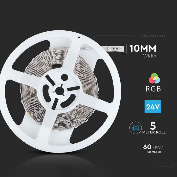V-TAC Tira de Luz LED - IP20 - RGB - Precio/1m (5m Rollo)-extra-9.webp