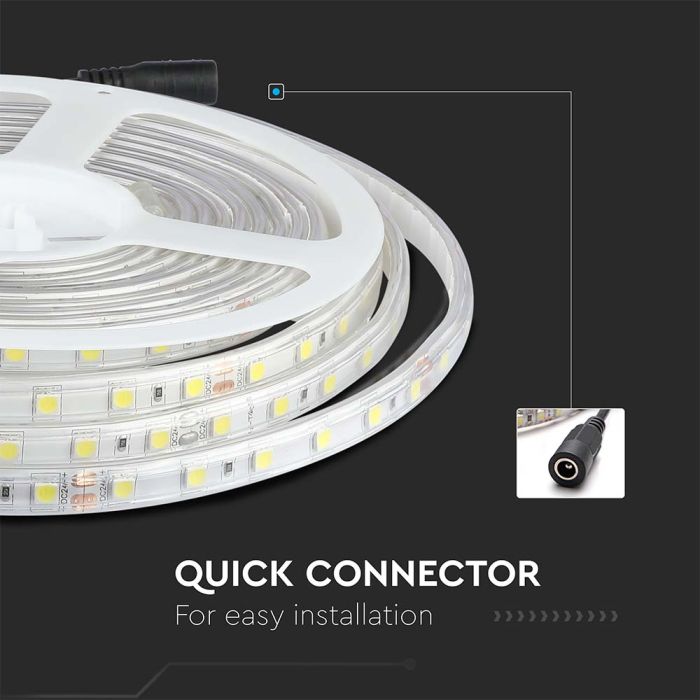 Tira de luz LED V-TAC - IP65 Impermeable - 4000K - Precio/1m (5m Rollo)-extra-5.webp