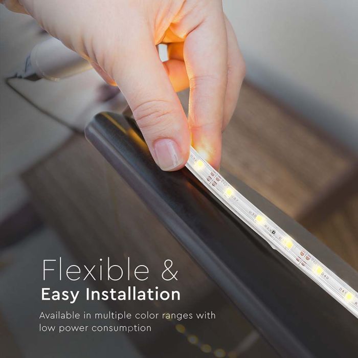 V-TAC Tira de Luz LED - IP65 Impermeable - Código de Color: Rojo - Precio/1m (5m Rollo)-extra-6.webp