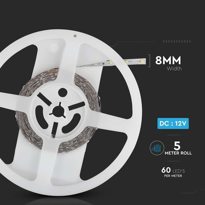 V-TAC Tira de Luz LED - 100lm/w - IP20 - Código de Color: Azul - Precio/1m (5m Rollo)-extra-9.webp