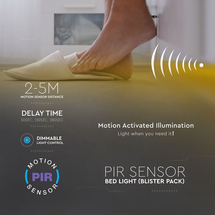 V-TAC Tira de Luz LED - Luz de Cama Doble - IP20 - 4000K - Rollo de 1.2m-extra-2.webp